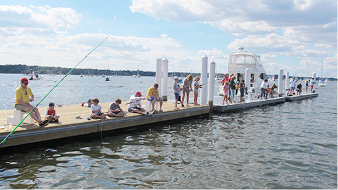 fishing at the dock